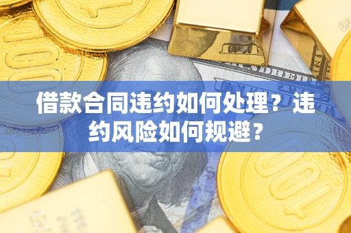 武汉借款合同违约如何处理？违约风险如何规避？