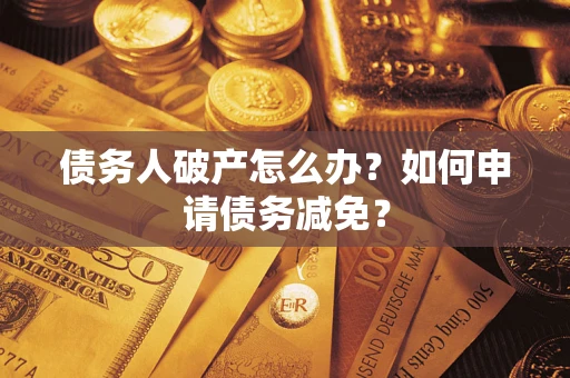 武汉债务人破产怎么办？如何申请债务减免？