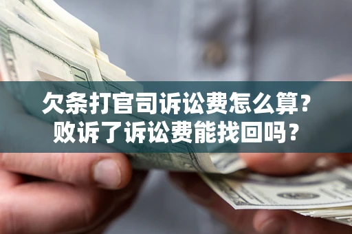 武汉欠条打官司诉讼费怎么算？败诉了诉讼费能找回吗？