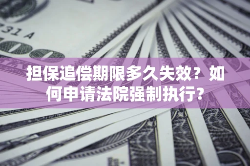 武汉担保追偿期限多久失效？如何申请法院强制执行？