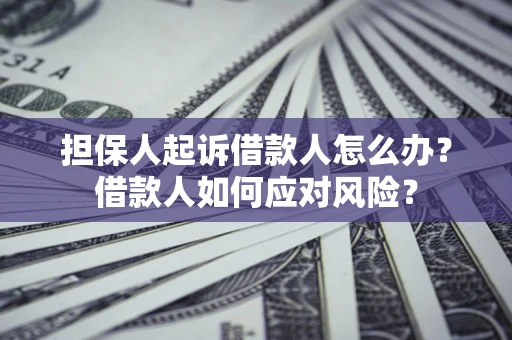 武汉担保人起诉借款人怎么办？借款人如何应对风险？