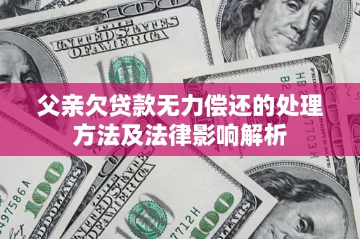 武汉父亲欠贷款无力偿还的处理方法及法律影响解析